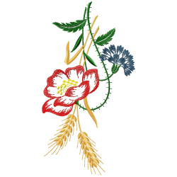 Flowers And Tree Embroidery Design 4 Flowers And Tree Embroidery Design 4